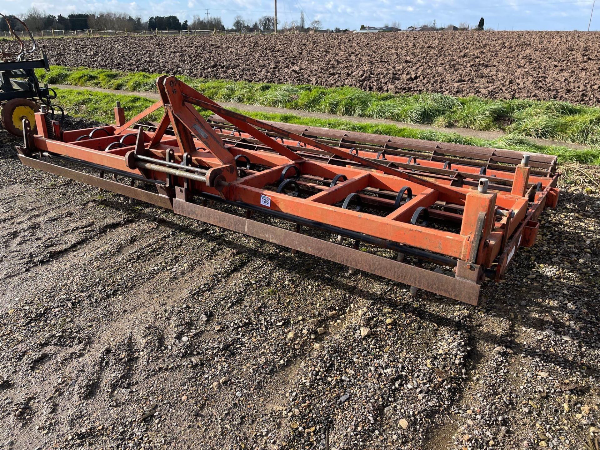Kombi spring tine cultivator 4m with 2 crumbler rollers