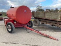 Ex-RAF 4 wheel metal water tank