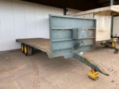 2004 Easterby 8t twin axle flat bed trailer 8ft x 22ft. Serial No: 3975. Manual in office