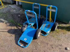 3No. Evolution pressure washer trolleys