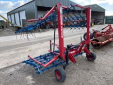 1999 Opico Comb-Harrow 6m hydraulic folding grass harrows. Serial No: 1863-27/99