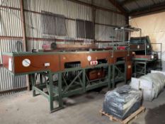 Compas jump grading line including; AE100x235 swan neck elevator. Serial No: 041086. Compas RB120-20