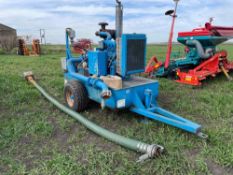 Irrigation pump with Iveco 6cyld diesel engine and Caprari pump with flow meter and self prime