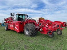 2012 Grimme Varitron 200 self propelled twin row potato harvester with HT200 front topper. Reg No: A