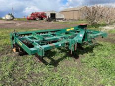 Cousins 3 leg 3.7m subsoiler with hydraulic adjustable rear packer and brackets for 6 subsoiler legs