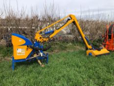 2017 Bomford Hawk EVO 6.0 hedgecutter with Bomford Protrim 1.3m flail head and joystick control. Ser