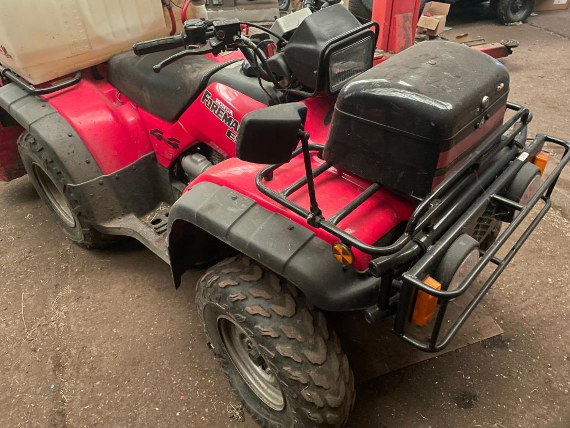 Honda Foreman ES4x4 petrol quad bike on 25x8-12 front and 25x10-12 rear wheels and tyres with front - Image 7 of 7