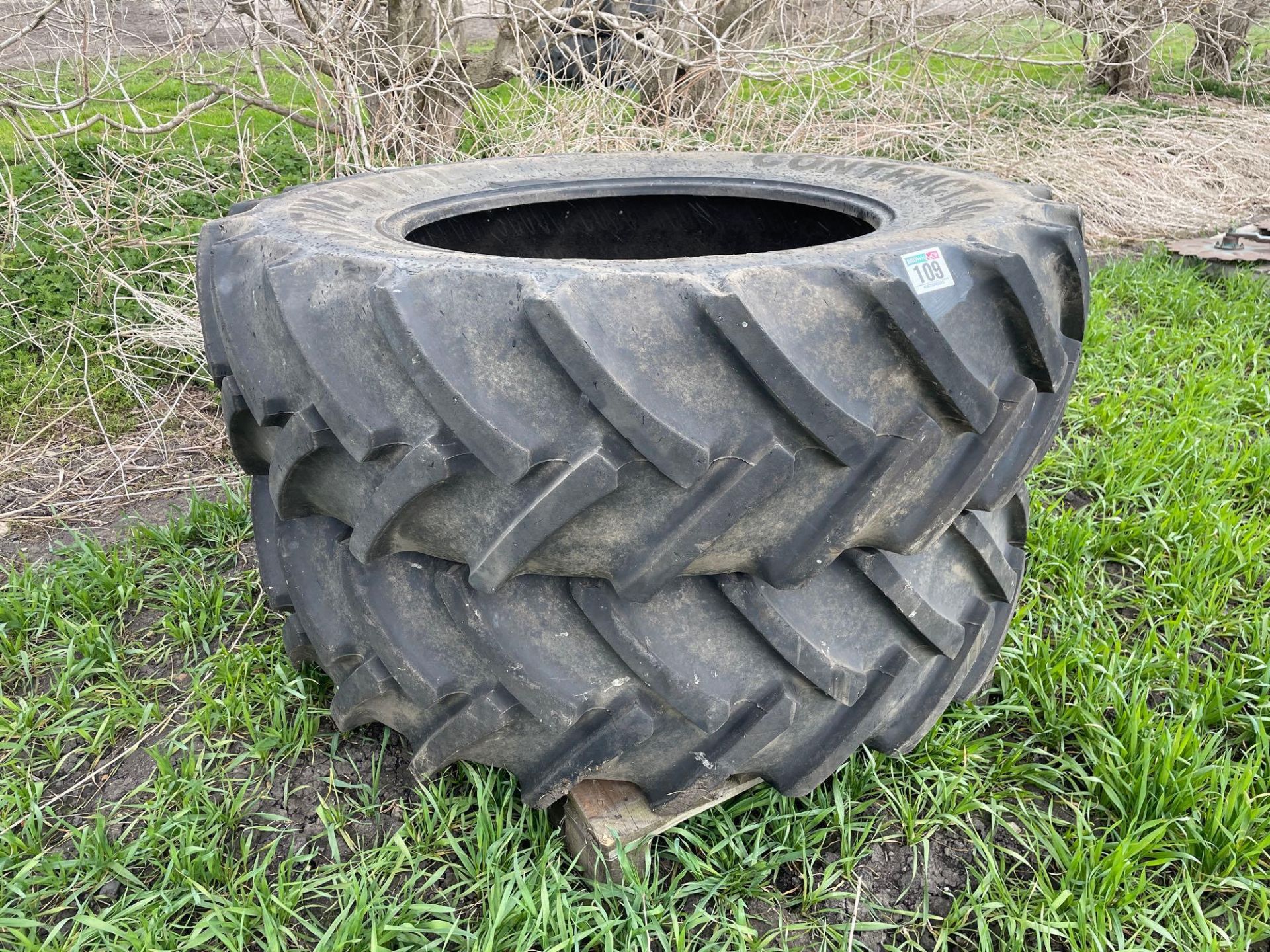 Pair Continental 460/85R38 tyres