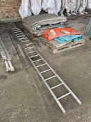 Quantity galvanised ladders