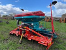 2010 RECO Sulky Optiline MP 4m combination drill with hydraulic disc coulters with Maschio RECO till