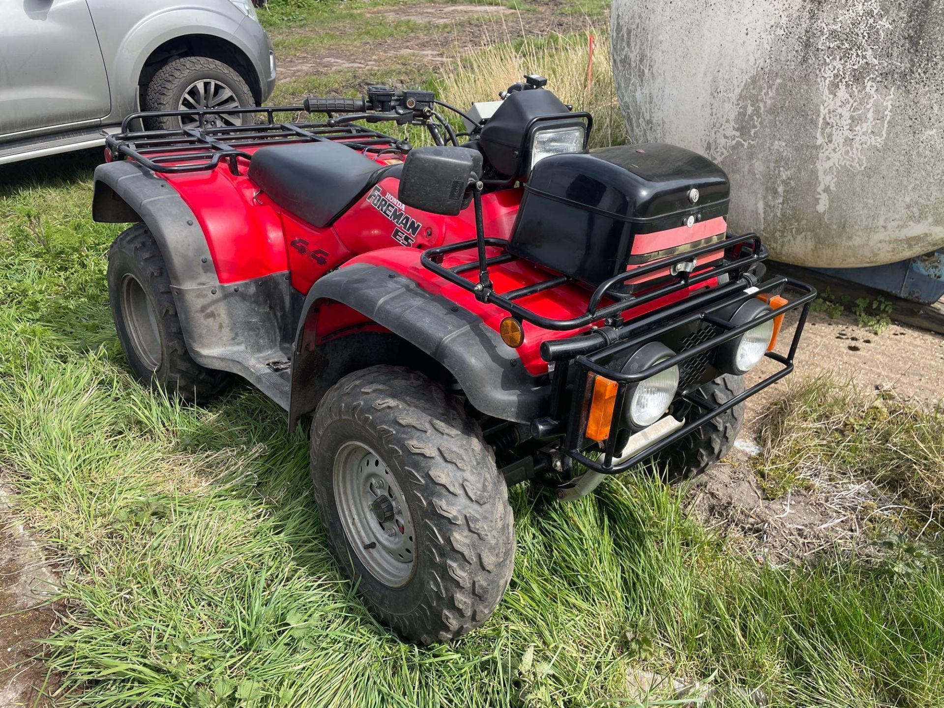 Honda Foreman ES4x4 petrol quad bike on 25x8-12 front and 25x10-12 rear wheels and tyres with front