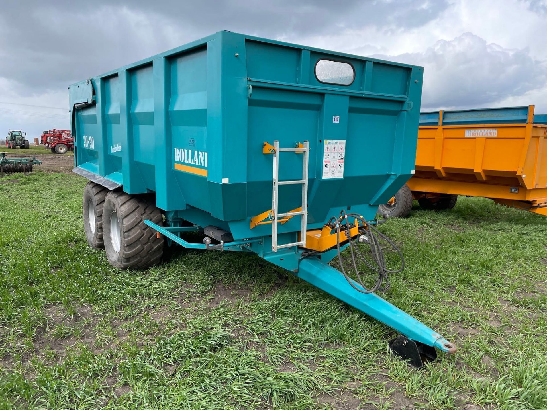 2010 Rolland Turboclassic 20-30 14t twin axle grain trailer with sprung drawbar, hydraulic tailgate - Image 15 of 18