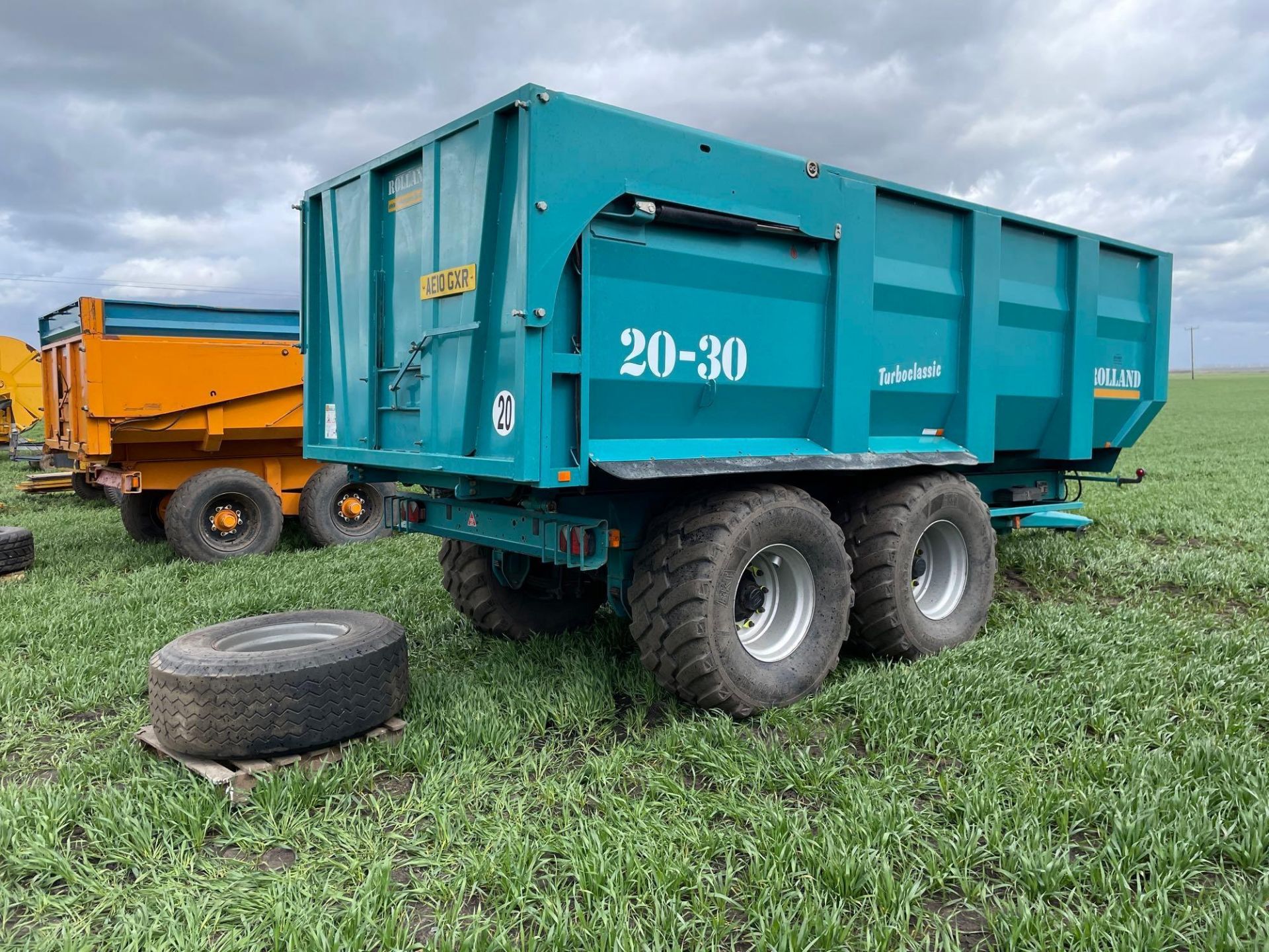 2010 Rolland Turboclassic 20-30 14t twin axle grain trailer with sprung drawbar, hydraulic tailgate - Image 16 of 18