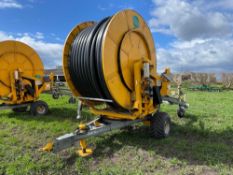 2004 Lindsay Perrot TR40 100-450 irrigation reel with rain gun. Serial No: 04538 ​​​​​​​Manual in Of