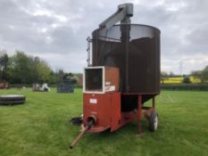 1981 Opico 270 7t mobile grain drier, gas fired, comes with manifold connection for bottles fitted r