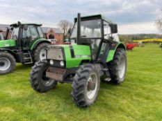 1988 Deutz Fahr DX4.5 Turbo-Optitrax 4wd tractor on 320/85R24 front and 420/85R34 rear wheels and ty