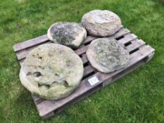 Quantity staddle stone tops