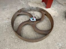 Cast iron belt pulley wheel