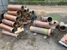 c.22No. Ceramic drainage pipes - to be sold in situ