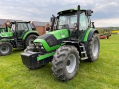 2007 Deutz Fahr Agrotron 120 4wd 40kph tractor with 4 manual spools, cab suspension and 730kg front
