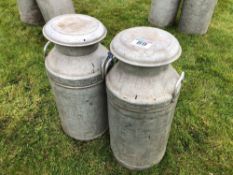 Quantity milk churns