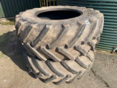 Pair Trelleborg 650/75R38 tyres