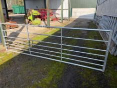 Galvanised gate 12' 1"