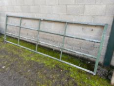 Galvanised gate, 12' 5"