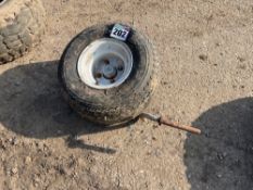 Single 18X8.50-8 implement wheel and tyre