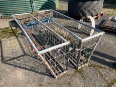 2No 6ft galvanised hay racks