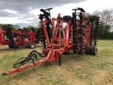 2006 Quivogne Tinemaster TM48 circa 5.5m trailed discs, with 5 subsoiler legs (unfitted), hydraulic