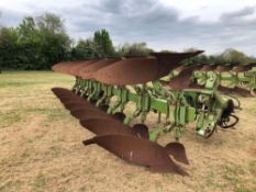 2009 Dowdeswell 155 Series MA 8f (6+1+1) reversible plough with skimmers, hydraulic vari-width. Seri