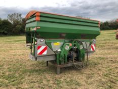 2009 Amazone ZA-M Ultra 3000 twin disc fertiliser spreader with 2No S600 hopper extensions, border c