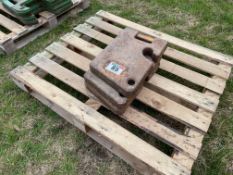 3No International or Caterpillar wafer weights