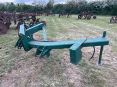 Tool bar for mole plough legs