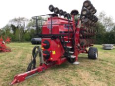 2013 Sumo DTS6 6m deep tillage trailed disc drill, 5" Dutch coulters, hydraulic folding. Serial No: