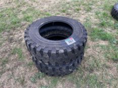 Pair Michelin 27x8.50R15 tyres