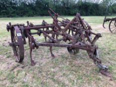 Ransomes 8' 5" fixed tine cultivator, trailed