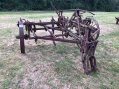 Ransomes 8' 5" fixed tine cultivator, trailed