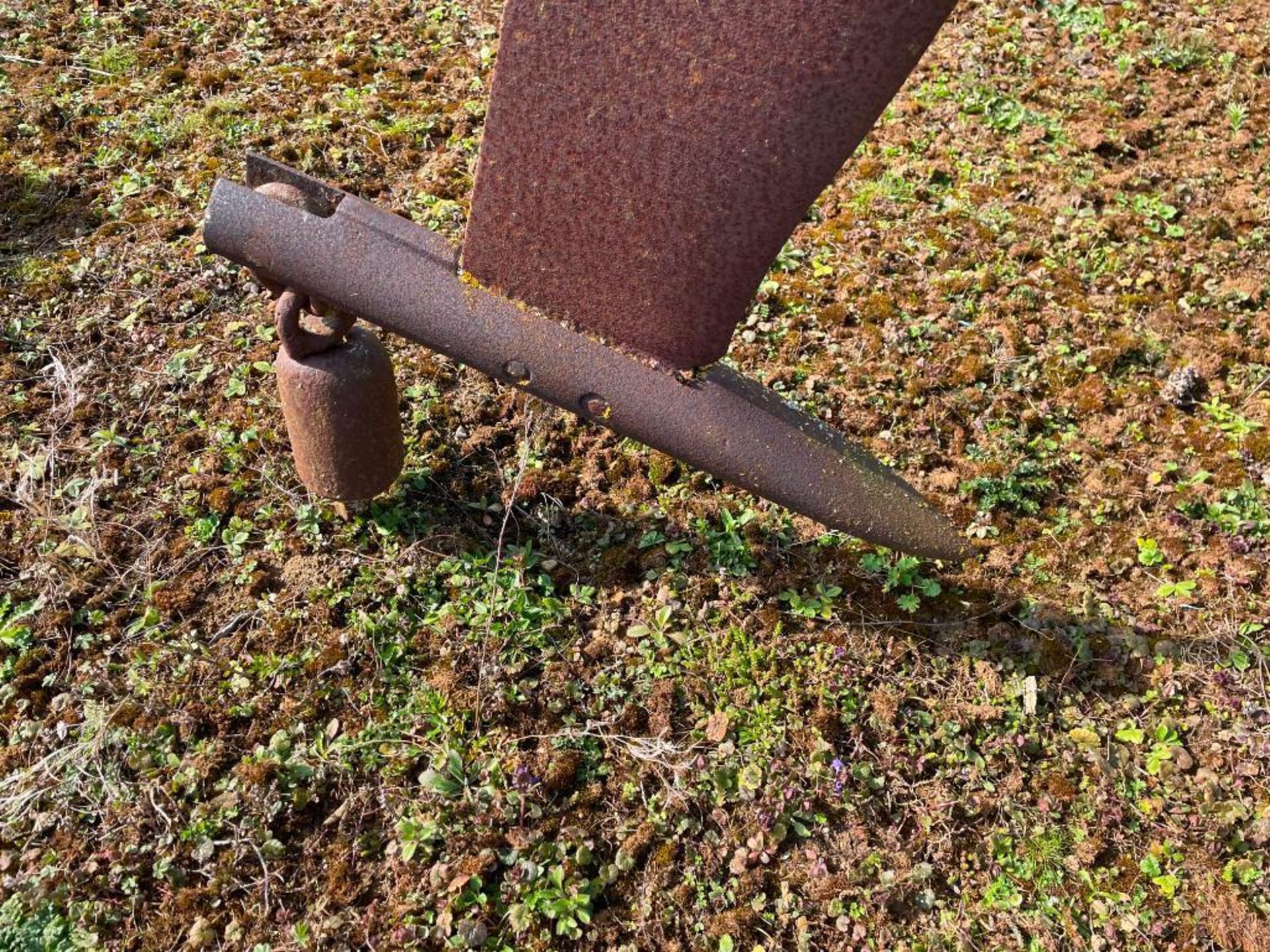George Miles Model B, single leg trailed mole plough - Image 3 of 6