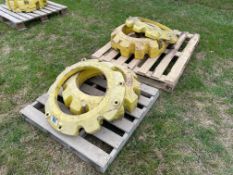 4No John Deere rear wheel weights