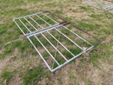 2No 4ft galvanised personnel gates