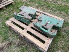 8No 50Kg John Deere wafer weights