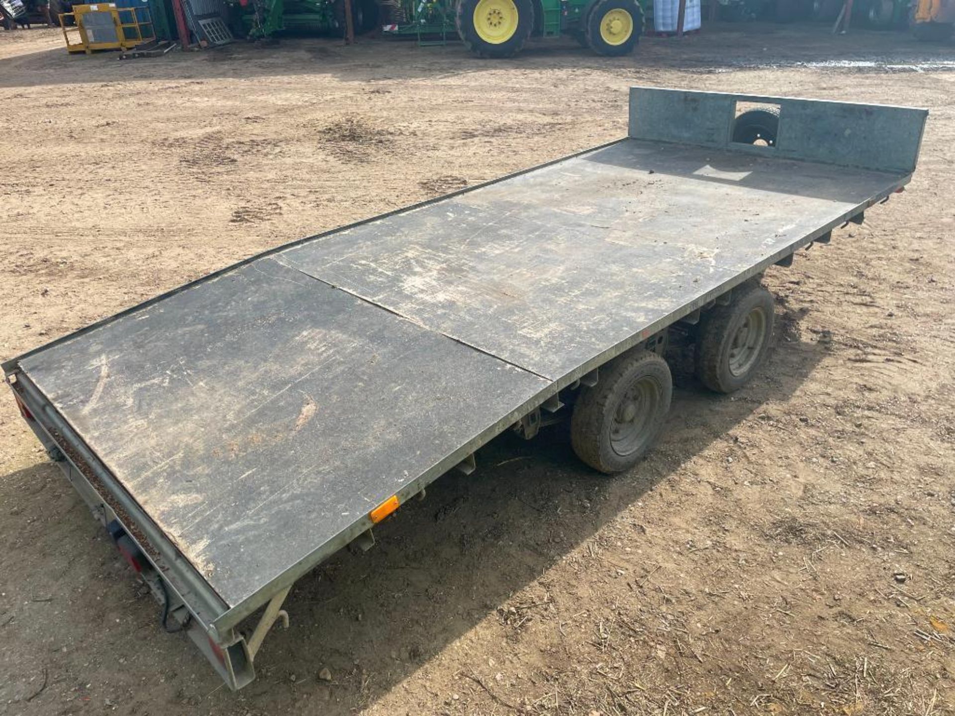 Ifor Williams LM146G/B 14ft twin axle beaver trailer with ramps, wooden floor on 155/70R12 wheels an - Image 9 of 14