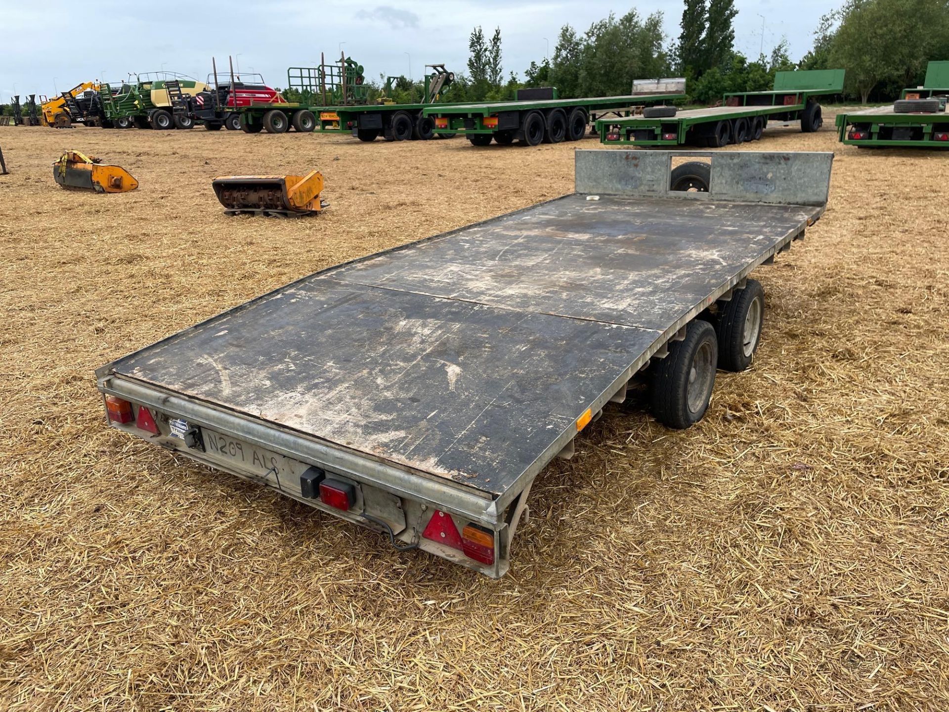 Ifor Williams LM146G/B 14ft twin axle beaver trailer with ramps, wooden floor on 155/70R12 wheels an - Image 14 of 14