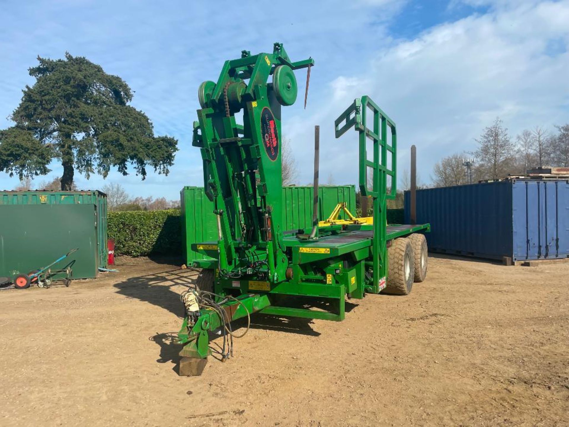 2014 Heath Super Chaser Extra QM twin axle bale chaser on 560/60R22.5 wheels and tyres, air brakes, - Image 8 of 28