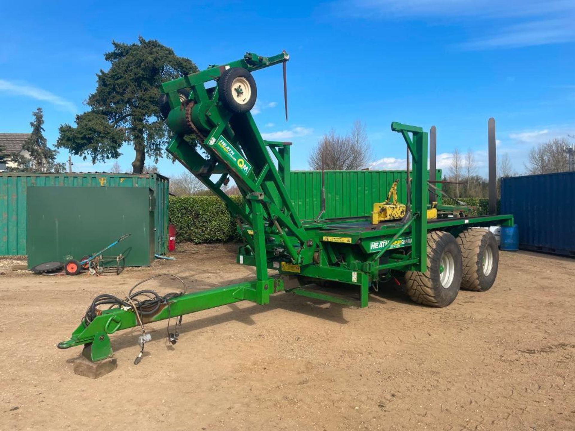 2007 Heath Super Chaser QM twin axle bale chaser on 560/60R22.5 wheels and tyres, hydraulic brakes, - Image 3 of 28