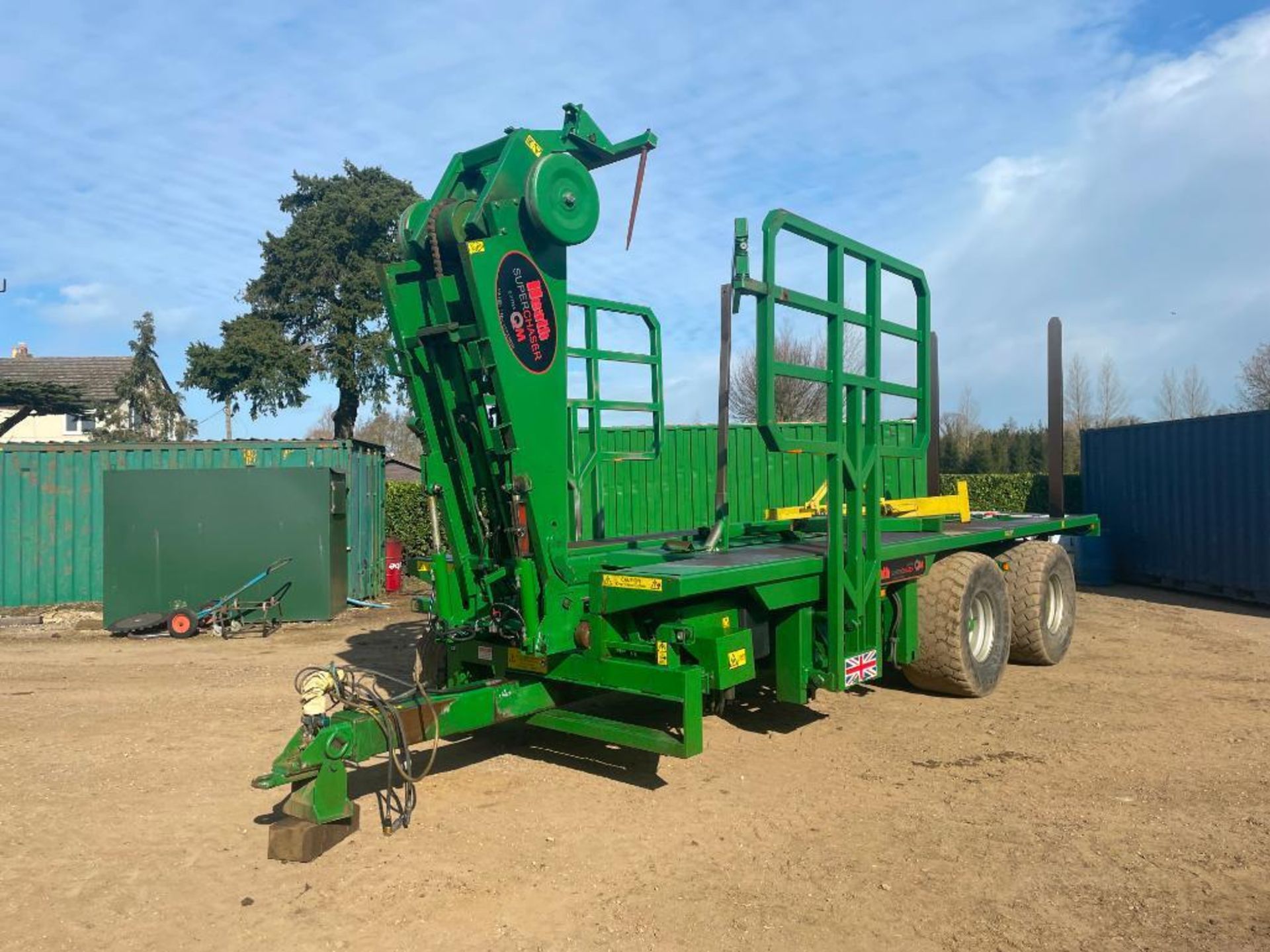 2014 Heath Super Chaser Extra QM twin axle bale chaser on 560/60R22.5 wheels and tyres, air brakes, - Image 3 of 28