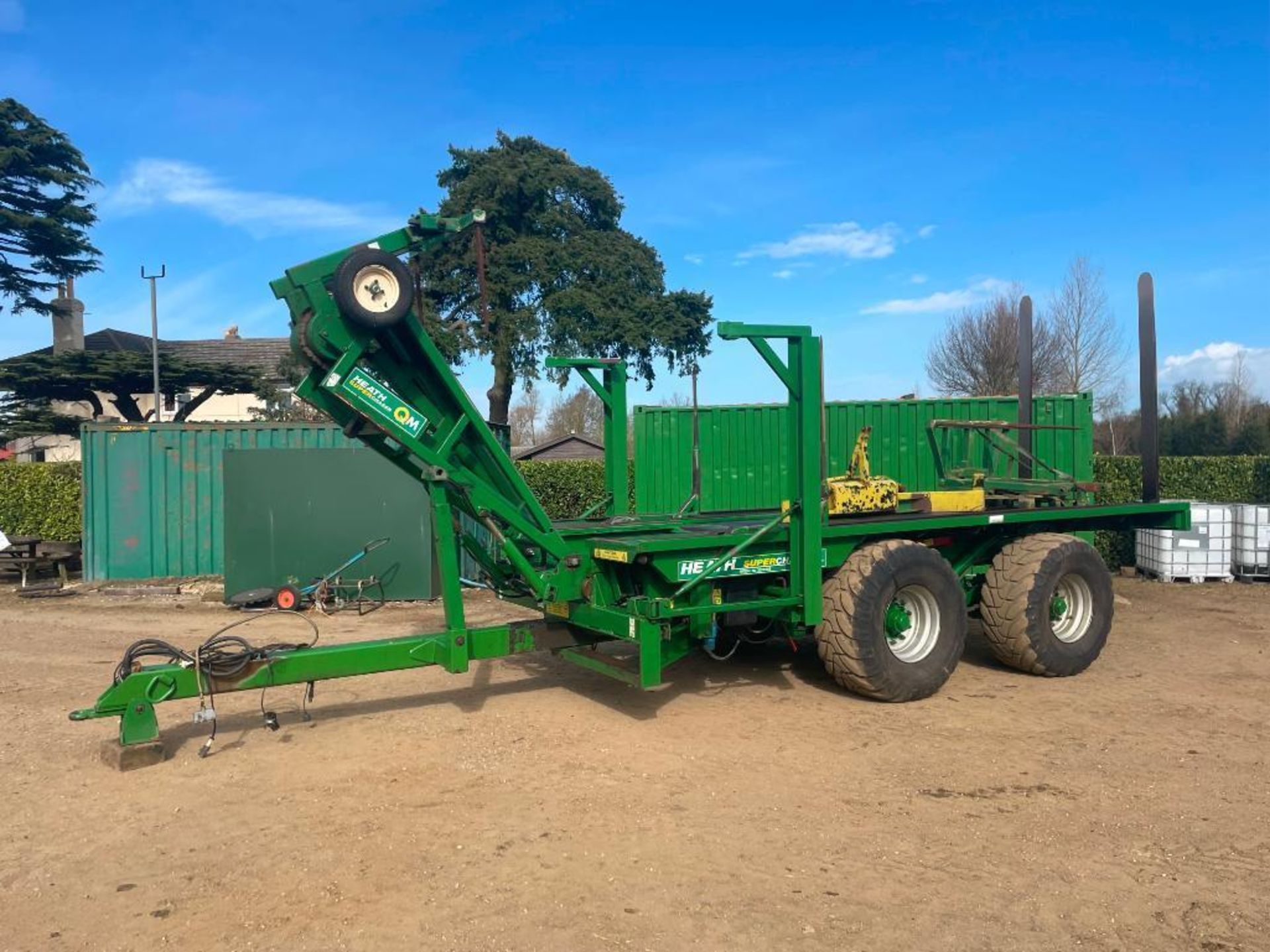 2007 Heath Super Chaser QM twin axle bale chaser on 560/60R22.5 wheels and tyres, hydraulic brakes, - Image 20 of 28