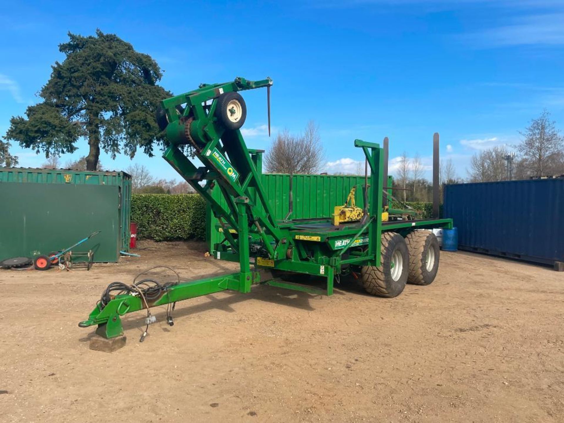 2007 Heath Super Chaser QM twin axle bale chaser on 560/60R22.5 wheels and tyres, hydraulic brakes, - Image 25 of 28